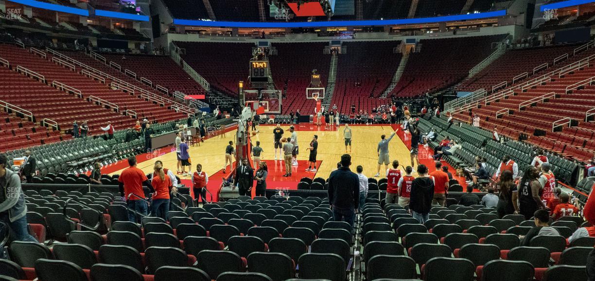 Toyota Center - Section 113 Seat View