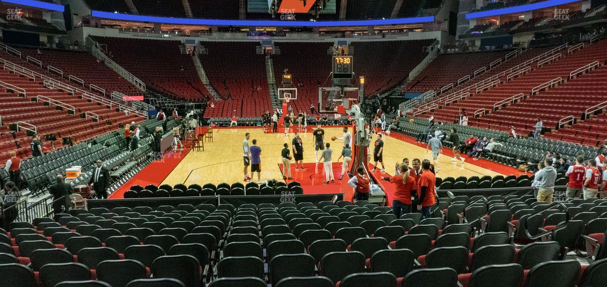Toyota Center - Section 114 Seat View