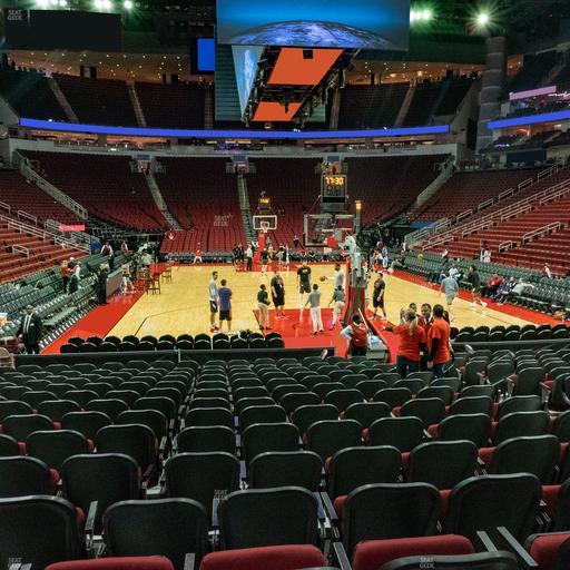 Toyota Center - Section 114 Seat View