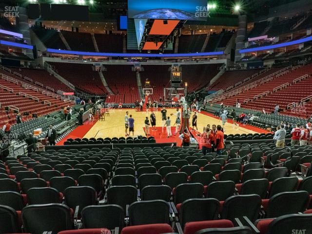 Toyota Center - Section 114 Seat View