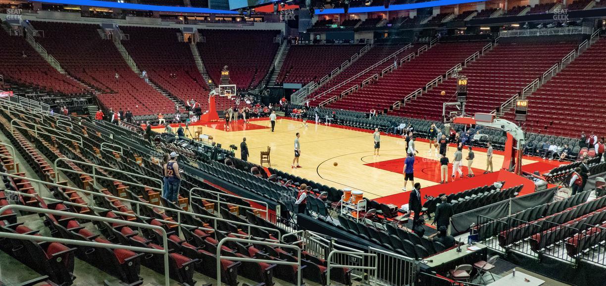 Toyota Center - Section 116 Seat View