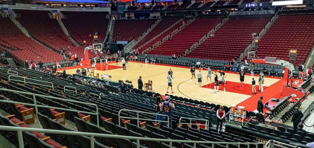Toyota Center - Section 117 Seat View
