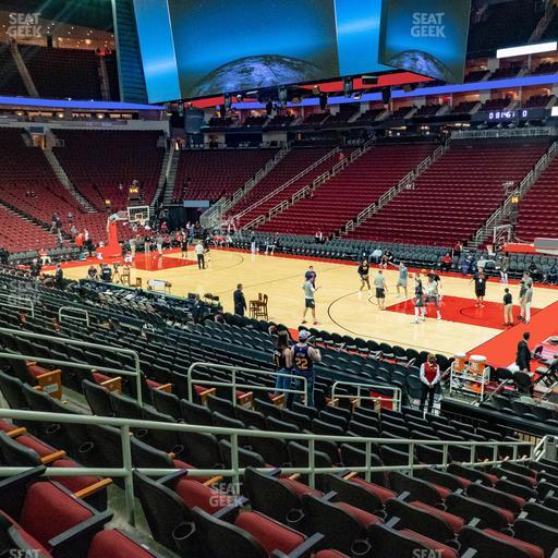 Toyota Center - Section 117 Seat View