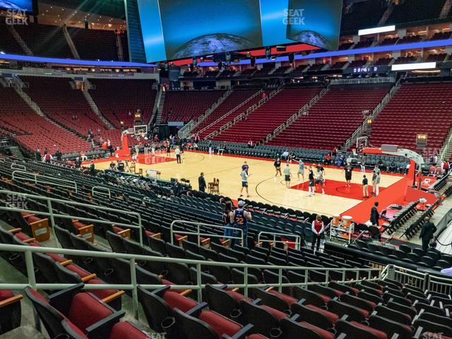 Toyota Center - Section 117 Seat View