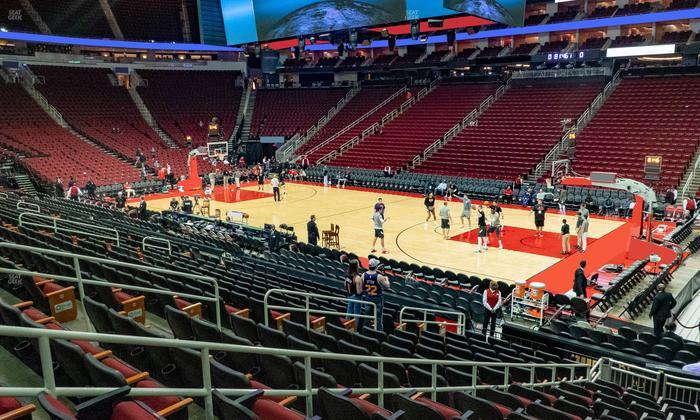 Toyota Center - Section 117 Seat View