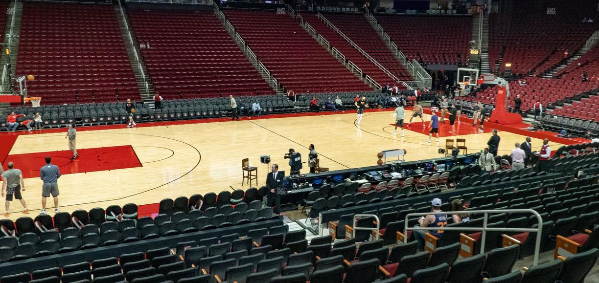 Toyota Center - Section 121 Seat View