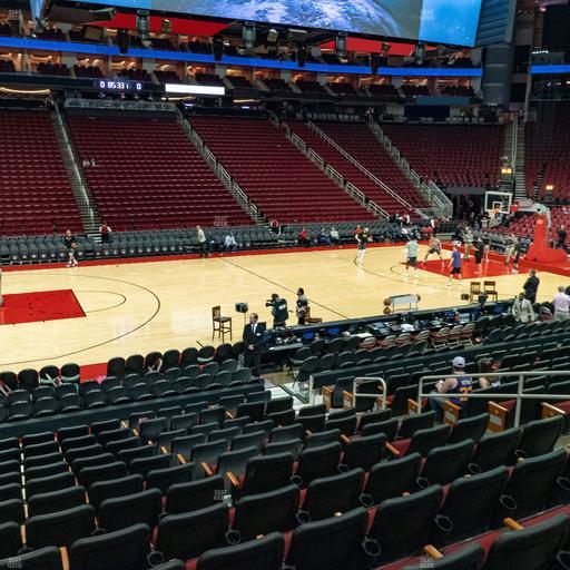 Toyota Center - Section 121 Seat View