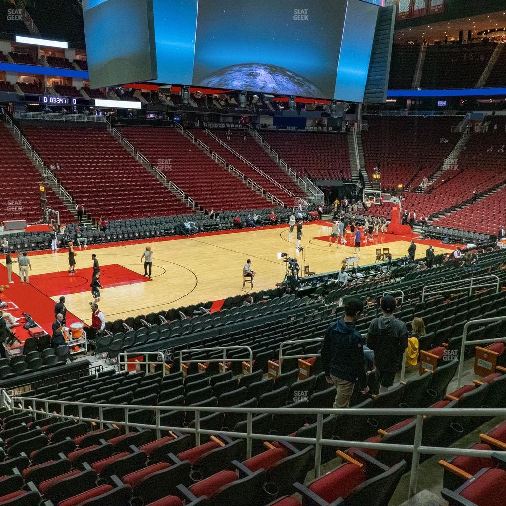 Toyota Center - Section 123 Seat View