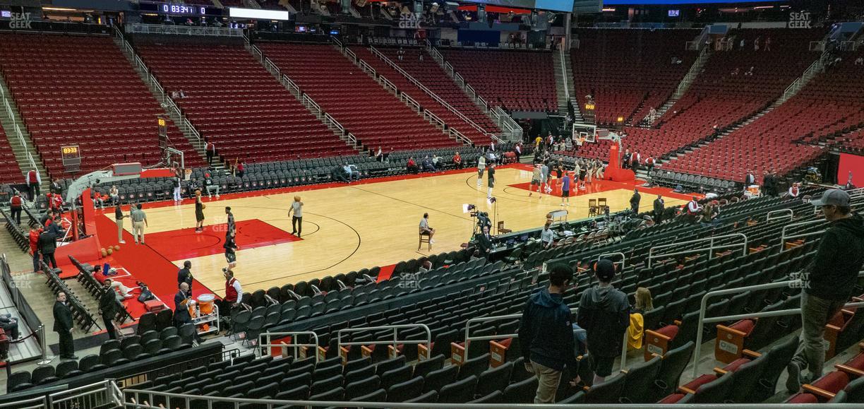 Toyota Center - Section 123 Seat View