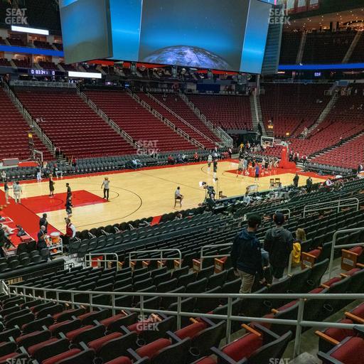 Toyota Center - Section 123 Seat View