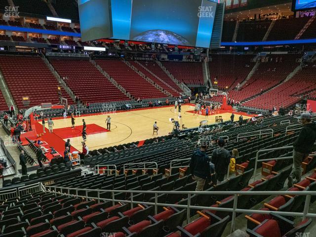 Toyota Center - Section 123 Seat View
