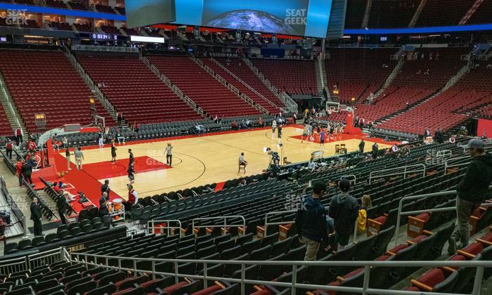 Toyota Center - Section 123 Seat View