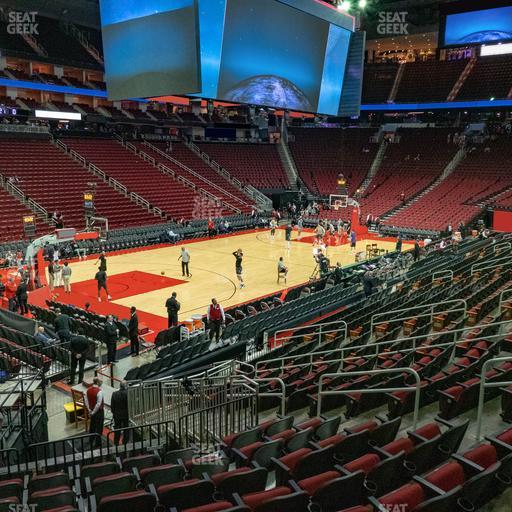 Toyota Center - Section 124 Seat View