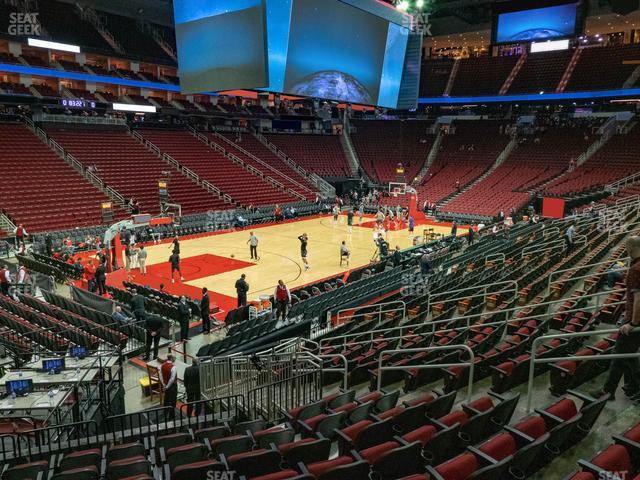 Toyota Center - Section 124 Seat View