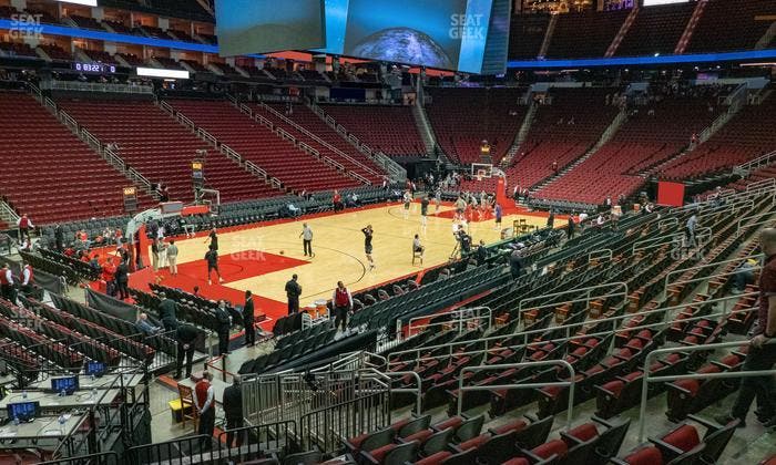 Toyota Center - Section 124 Seat View