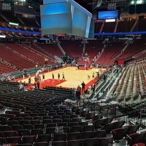 Toyota Center - Section 125 Seat View