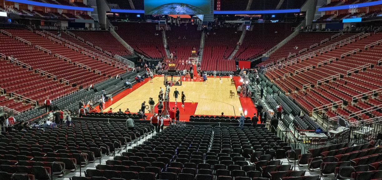 Toyota Center - Section 126 Seat View