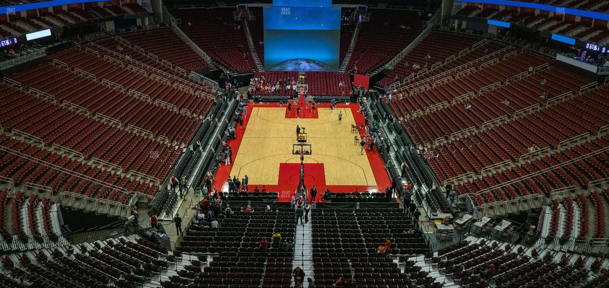 Toyota Center - Section 401 Seat View