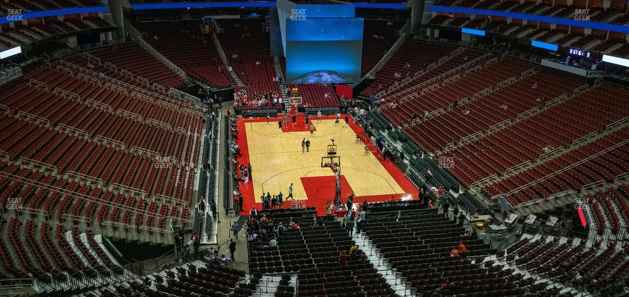 Toyota Center - Section 402 Seat View