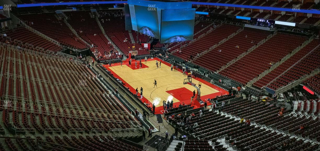 Toyota Center - Section 404 Seat View