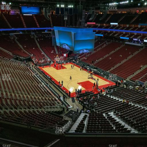 Toyota Center - Section 404 Seat View