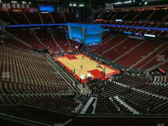 Toyota Center - Section 404 Seat View