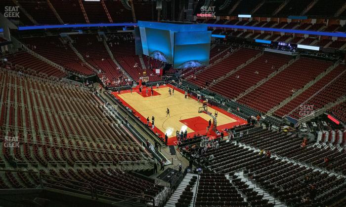 Toyota Center - Section 404 Seat View