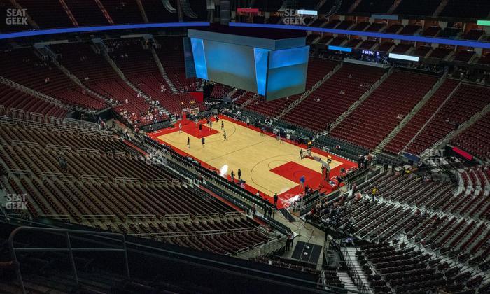 Toyota Center - Section 405 Seat View