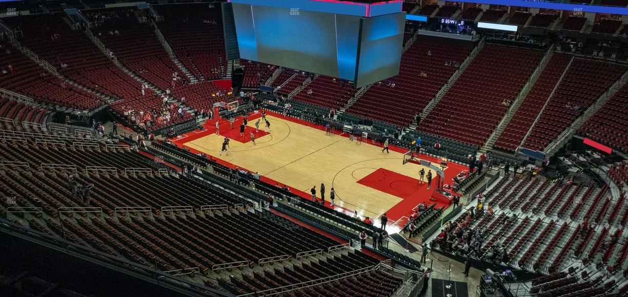 Toyota Center - Section 406 Seat View
