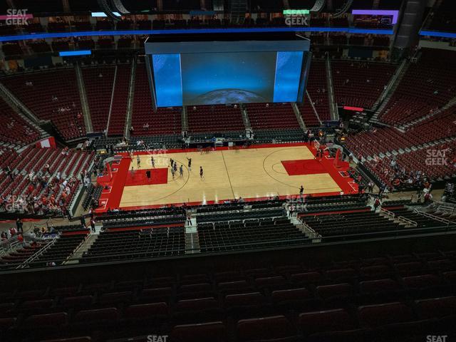 Toyota Center - Section 410 Seat View