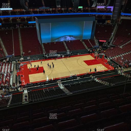 Toyota Center - Section 411 Seat View