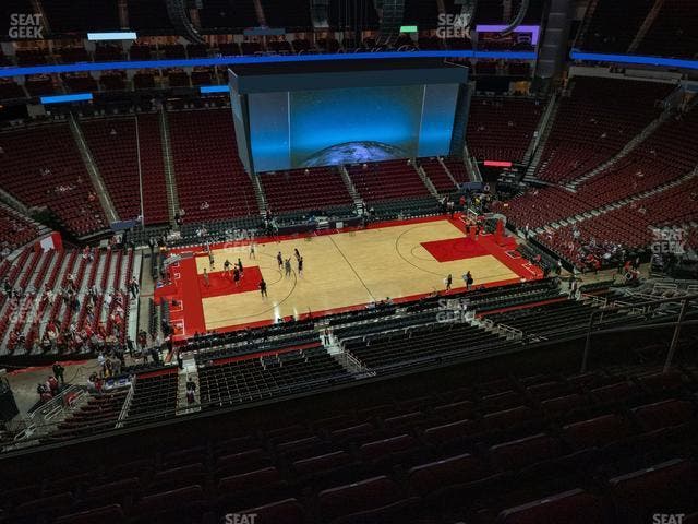 Toyota Center - Section 411 Seat View