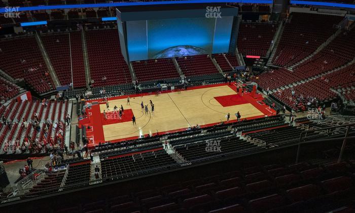 Toyota Center - Section 411 Seat View