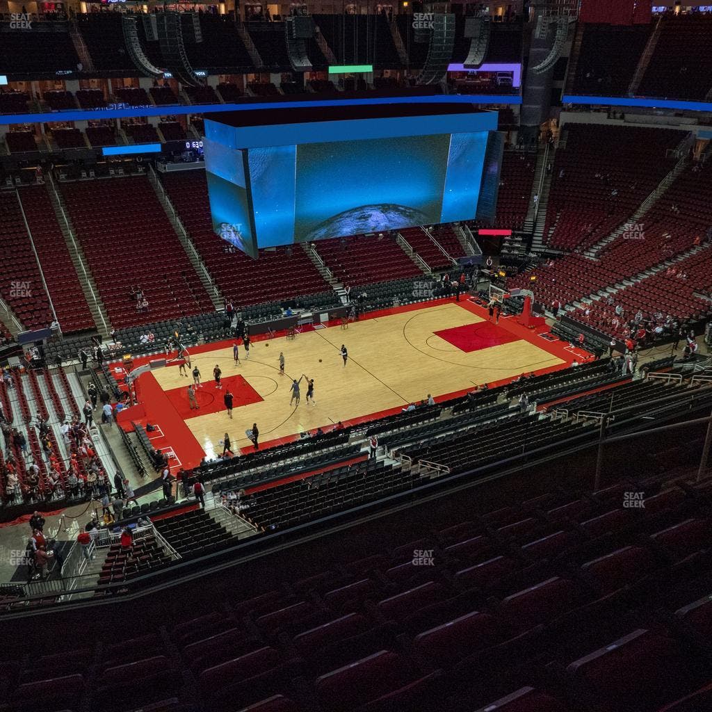 Toyota Center - Section 412 Seat View