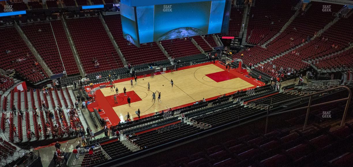 Toyota Center - Section 412 Seat View