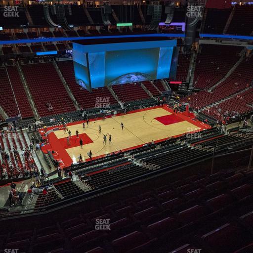 Toyota Center - Section 412 Seat View