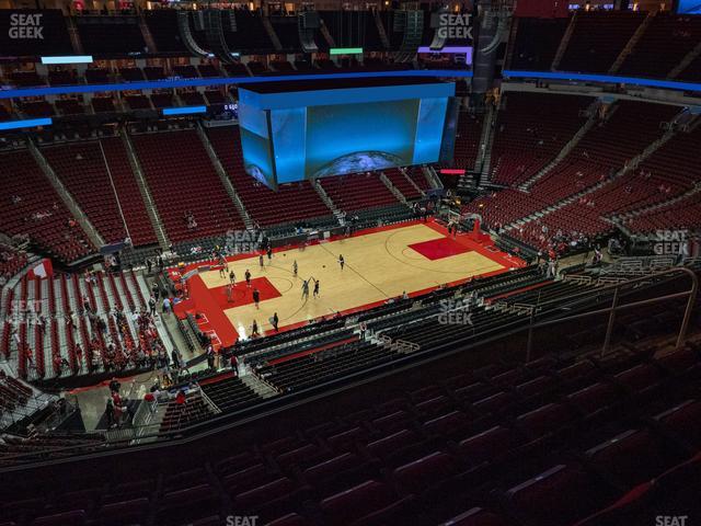 Toyota Center - Section 412 Seat View