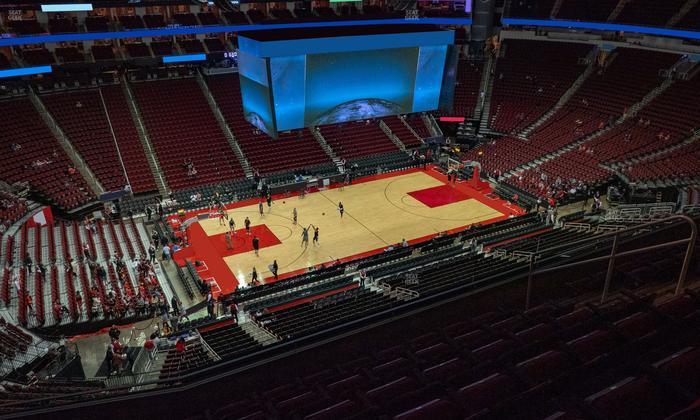 Toyota Center - Section 412 Seat View