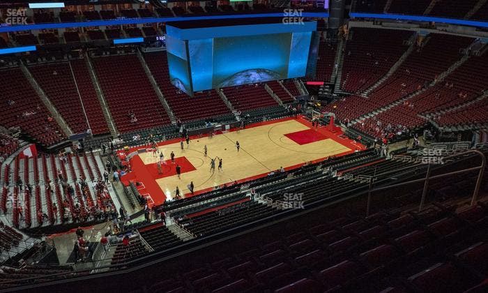 Toyota Center - Section 412 Seat View