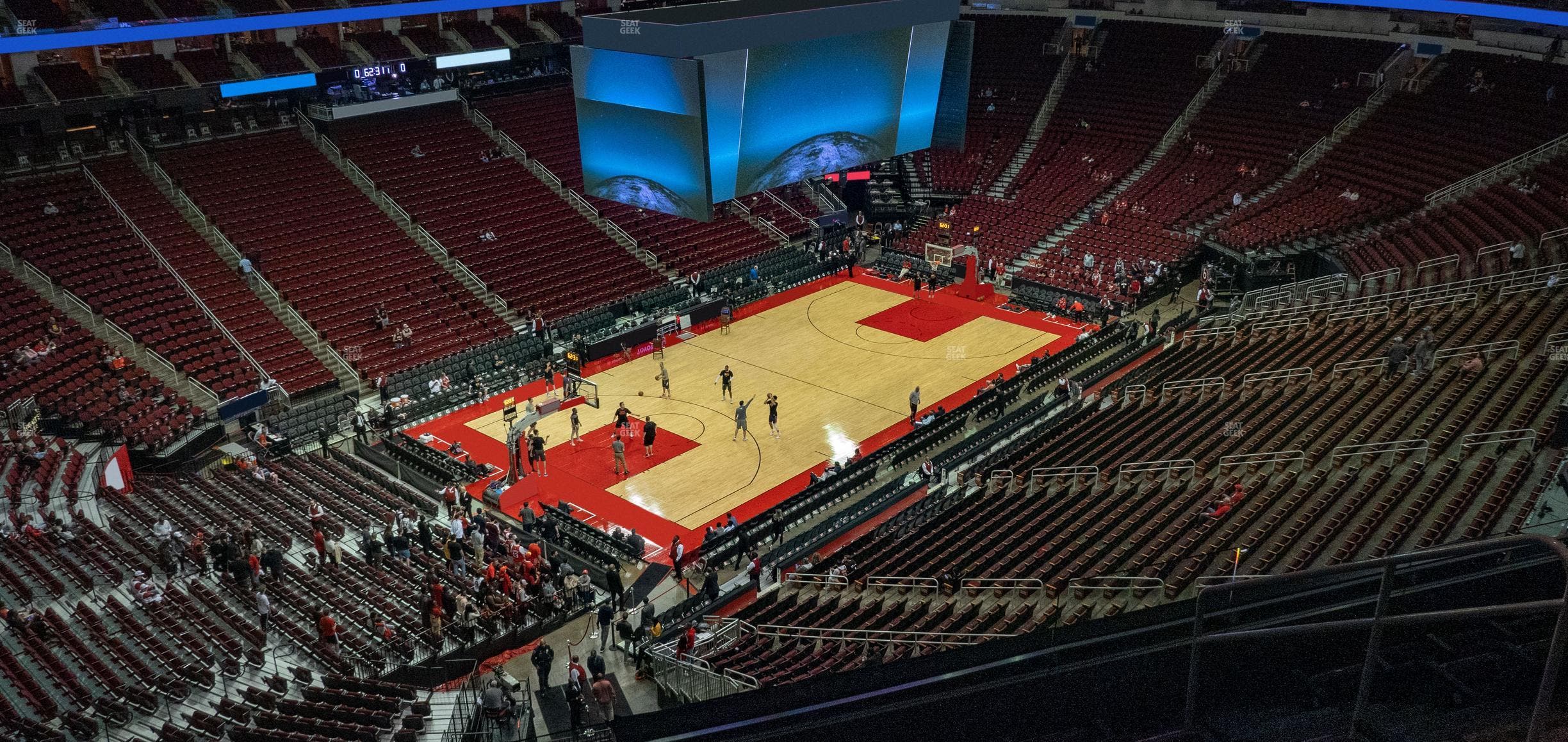 Toyota Center - Section 414 Seat View