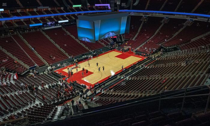Toyota Center - Section 414 Seat View