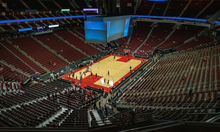 Toyota Center - Section 415 Seat View