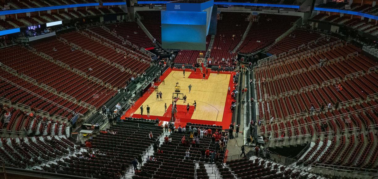 Toyota Center - Section 417 Seat View