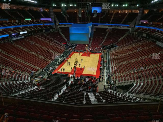 Toyota Center - Section 417 Seat View
