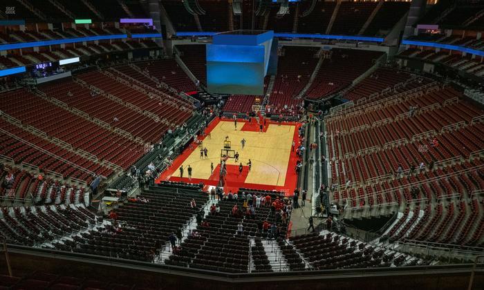 Toyota Center - Section 417 Seat View