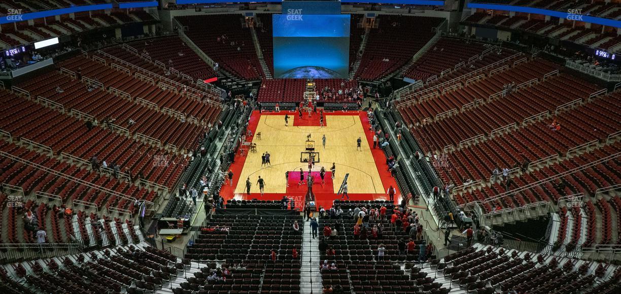 Toyota Center - Section 418 Seat View
