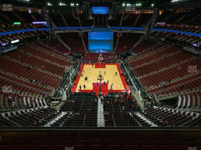 Toyota Center - Section 418 Seat View
