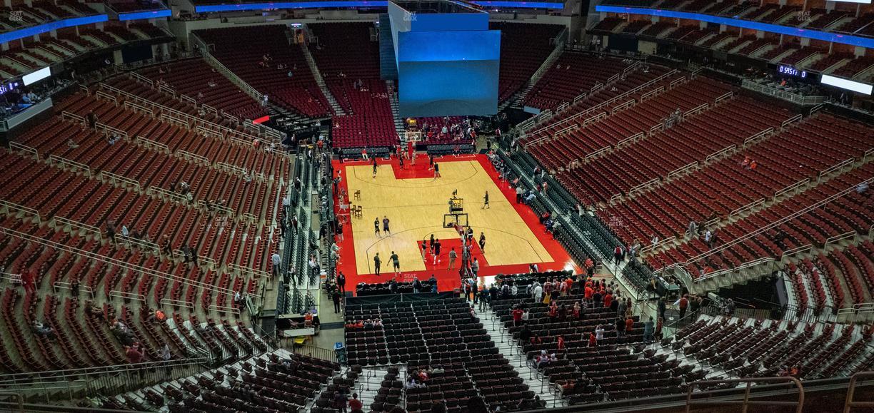 Toyota Center - Section 419 Seat View
