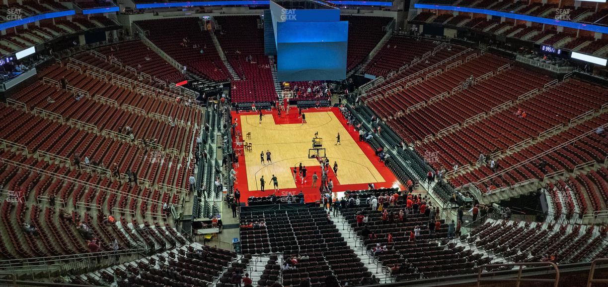 Toyota Center - Section 419 Seat View