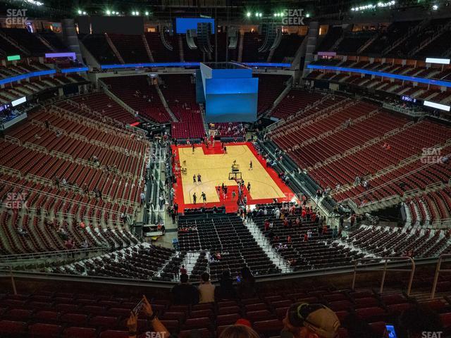 Toyota Center - Section 419 Seat View